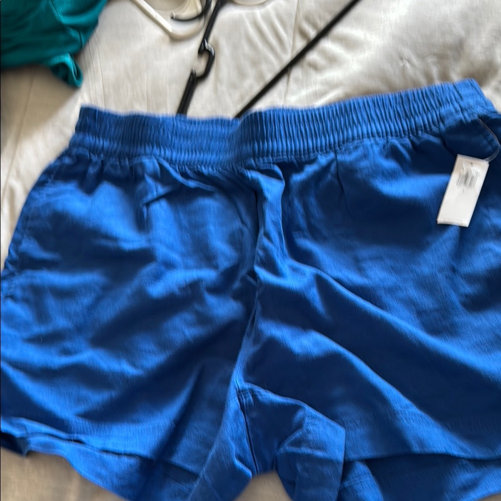 Old Navy Blue Athletic Shorts with Elastic Waistband